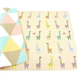 Baby Care Spielmatte "Giraffe In Love" In Bunt - (L) 185 X (B) 125 Cm X (H) 12 Mm