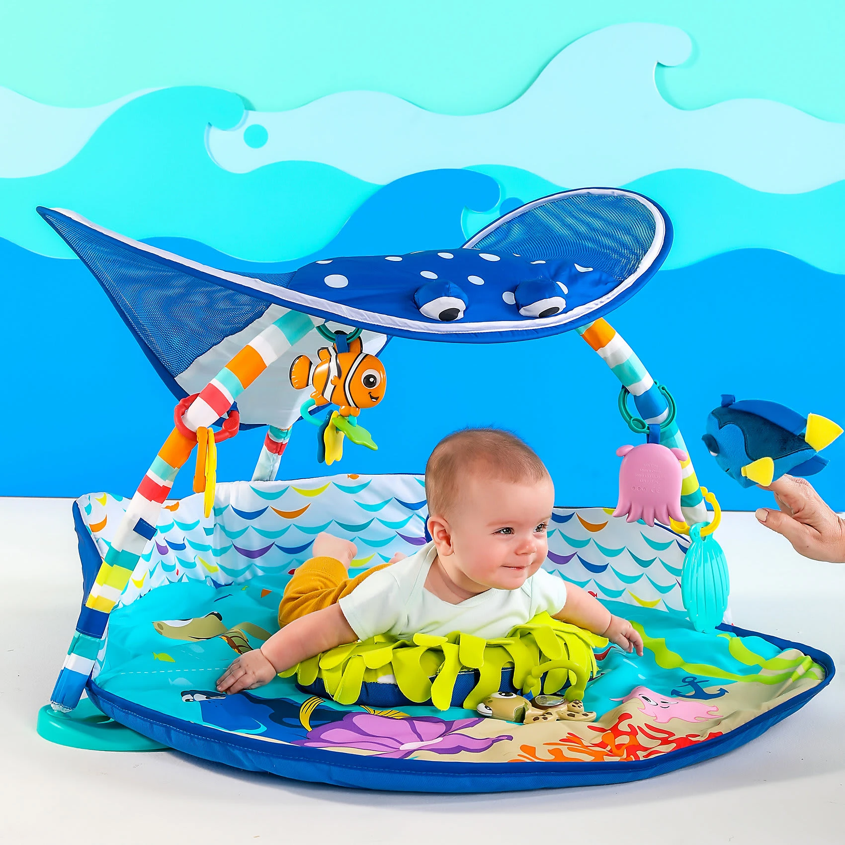 Bright Starts Disney Baby Findet Nemo Spieldecke Mit Spielbogen, Lichtern, Melodien... 9 Bright Starts Disney Baby Findet Nemo Spieldecke Mit Spielbogen, Lichtern, Melodien... – Bild 7