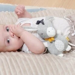 Mini-Spieluhr Esel FehnNATUR 19cm In Grau -Pinolino shop fehn mini spieluhr esel fehnnatur 19cm in grau 3