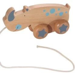 Kindsgut Holz-Ziehtier In Nashorn-Design -Pinolino shop kindsgut holz ziehtier in nashorn design 3