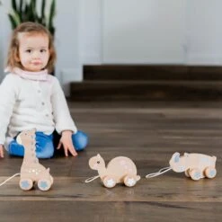 Kindsgut Holz-Ziehtier In Nashorn-Design -Pinolino shop kindsgut holz ziehtier in nashorn design 5