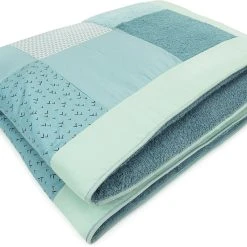 Liebes Von Priebes IDA Patchwork-Krabbeldecke - Prisma, Mint, 100 X 140 Cm