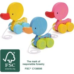 Pinolino shop 19 Small Foot 3er-Set: Nachziehtiere "Li, Lu & La" - Ab 12 Monaten